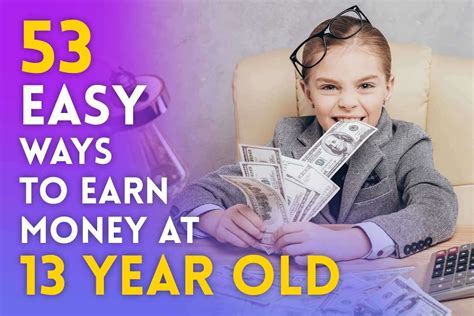 how to earn money as a 13 year old